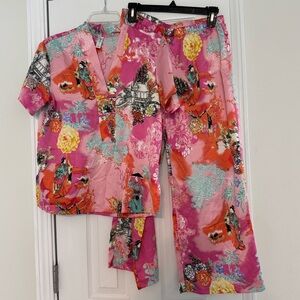 Cruz Natori Vibrant Floral Pajama‎ Set